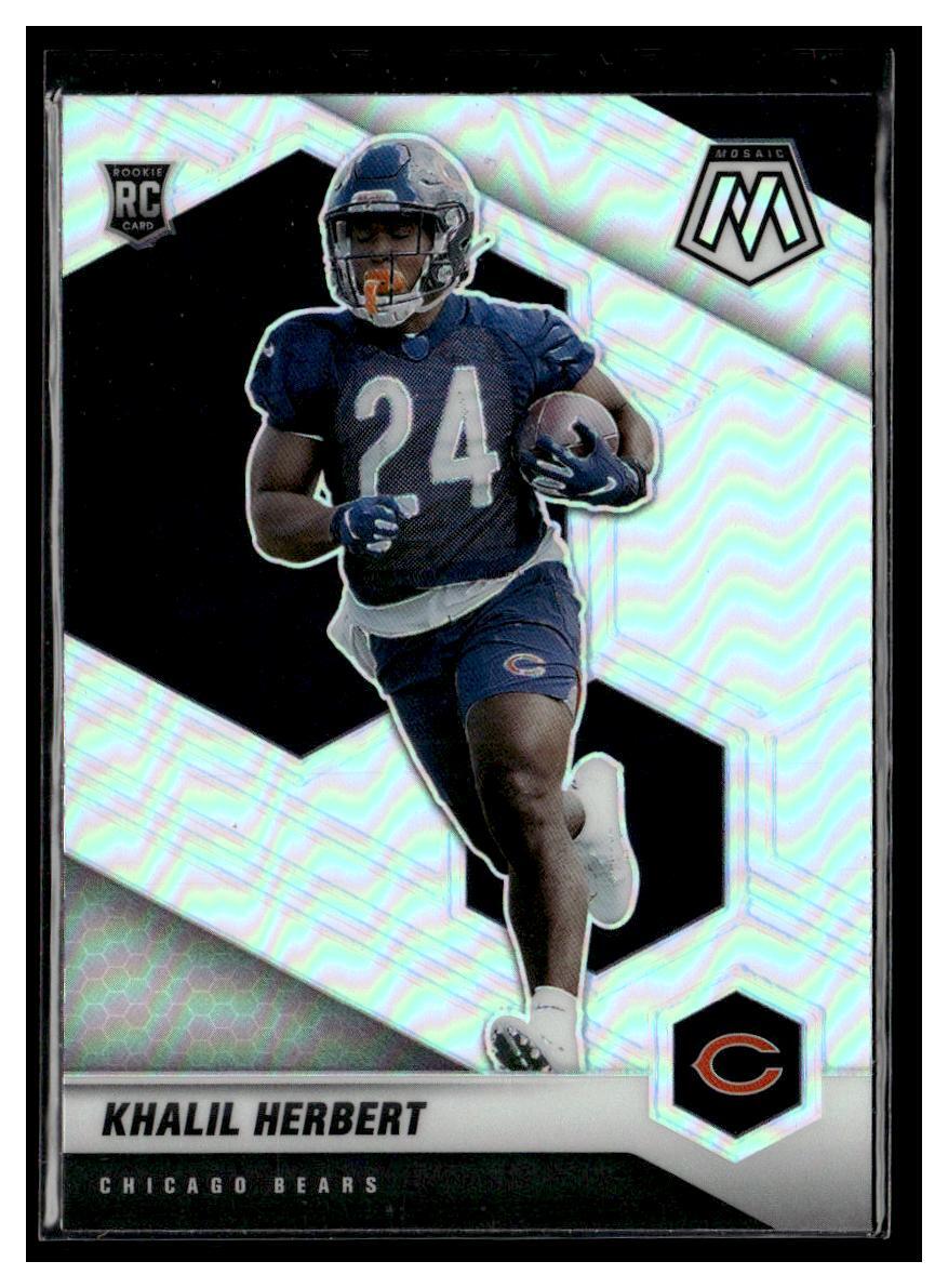 2021 Panini Mosaic #380 Khalil Herbert Prizm Silver