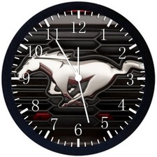 Mustang Black Frame Wall Clock Nice For Decor Or Gifts Y61 Mustang Black Frame Wall Clock Nice For Decor Or Gifts Y61