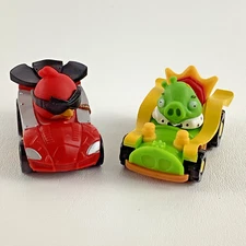 Angry Birds Go Kart Racers Mini Action Figures Lot Cars Red King Pig Rovio