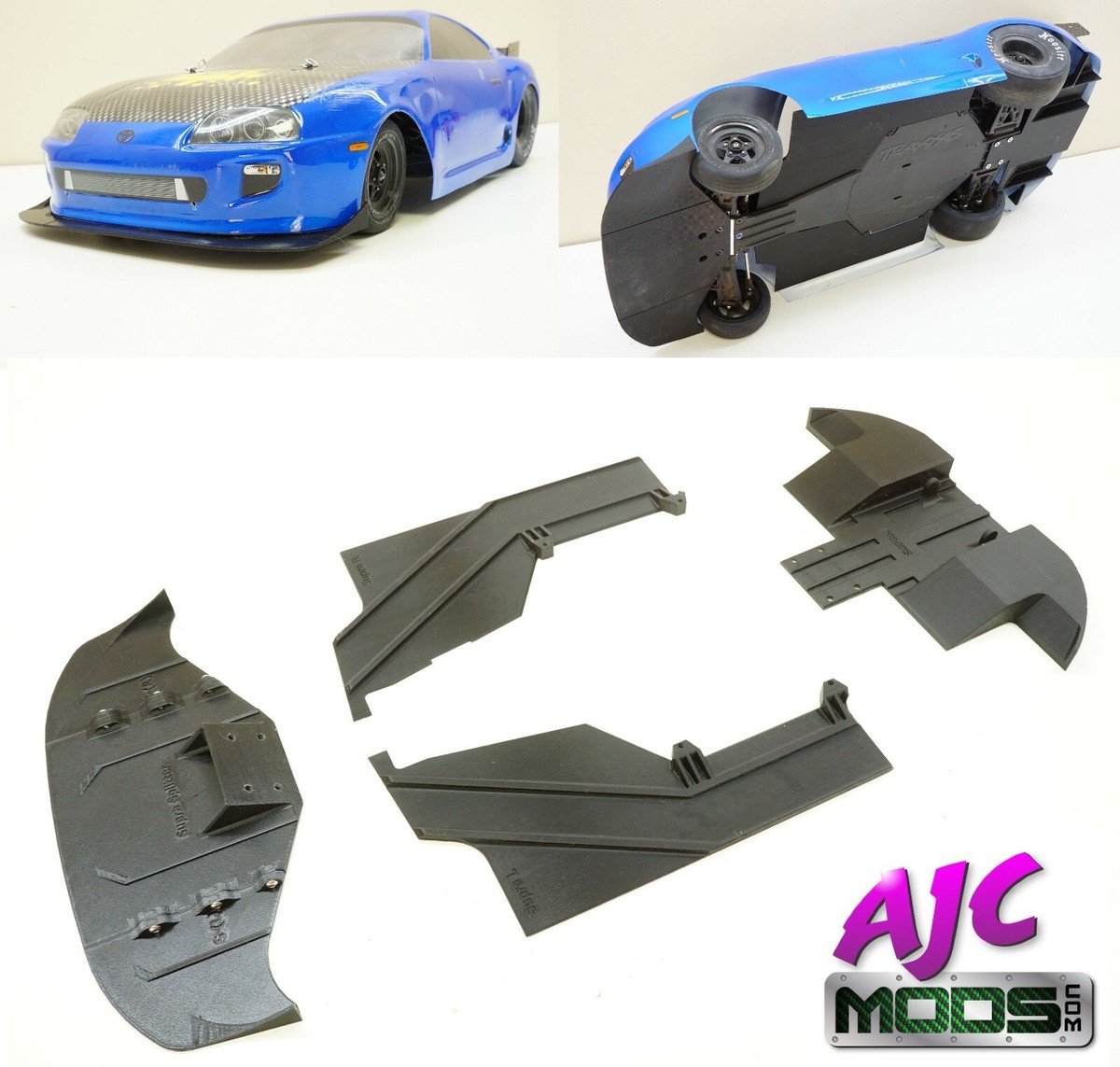 Downforce Aero Kit Ground Effects Diffuser Traxxas Slash 2wd