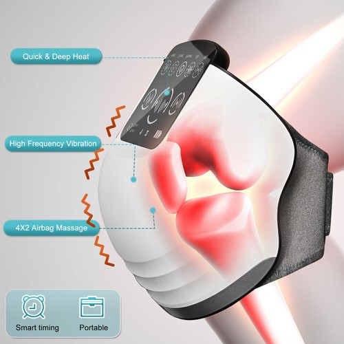 Cordless Infrared Heat Knee Massage Air Pressure Vibration Massager Pain Relief - Picture 13 of 16
