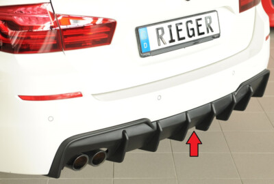 BMW リアディフューザー Rieger 53624 for BMW F10/F11 5series Rear Diffuser for M