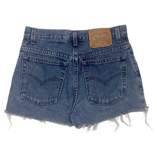 Vintage 90s Levi s 550 High-Waisted Cut Off Jean Shorts Womens 9 JR 28x2 Grunge
