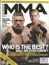 Fedor Emelianenko Signed December 2009 Ultimate MMA Magazine PSA/DNA Pride UFC