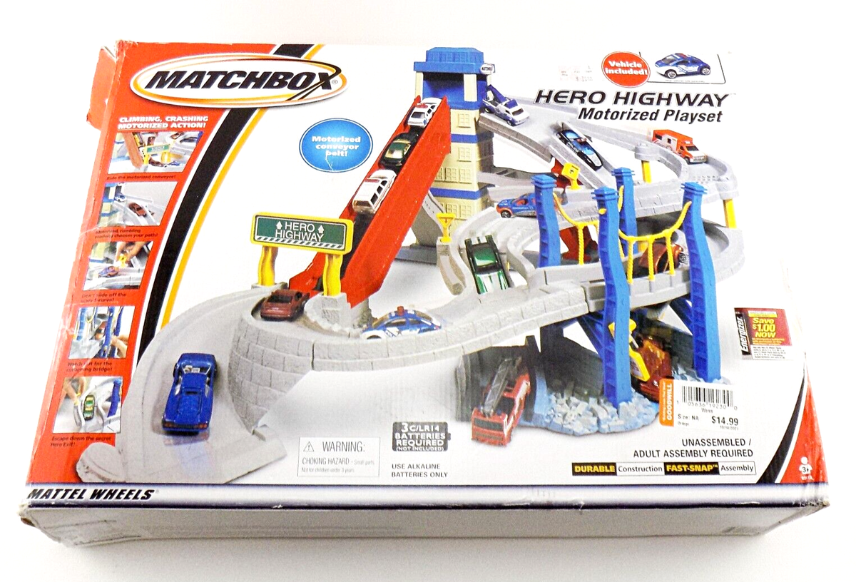 Mattel Wheels Matchbox Hero Highway Motorized Playset PARTS ONLY