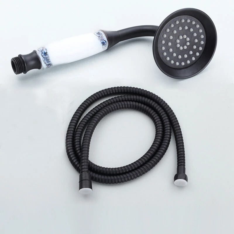 Oil Rubbed Bronze Telephone Style Bathroom Handheld Shower Head With 1.5M Hose