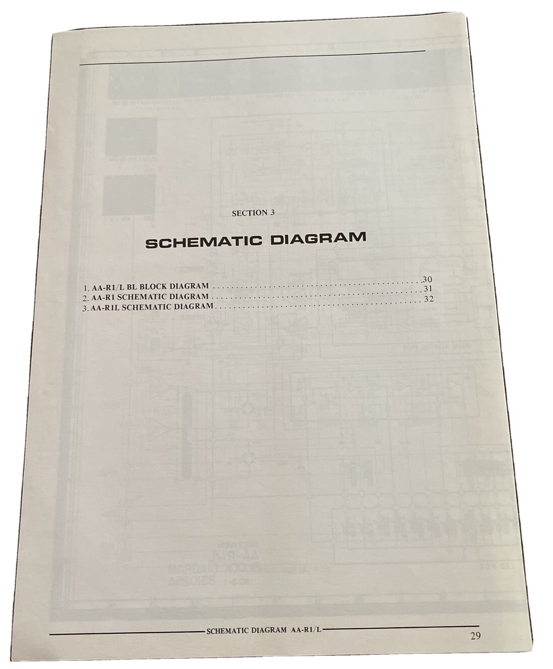 AKAI AA-R1/L AA-R1 RECEIVER ORIGINAL SECTION 3 SCHEMATIC DIAGRAM MANUAL M994x