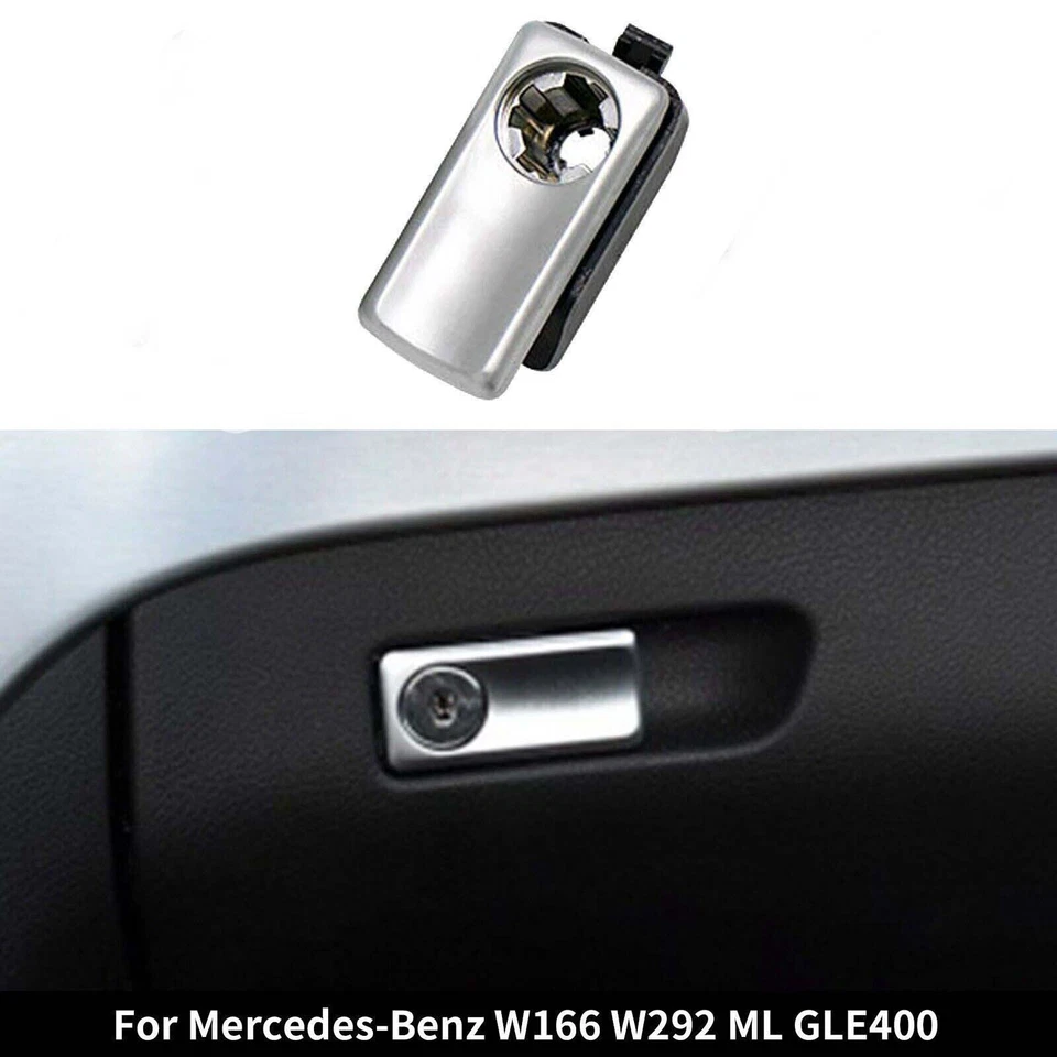 Cubierta de manija de compartimento de cierre de cerradura de guantera para W292 W166 Mercedes-Benz ML GL Foto 3 de 4