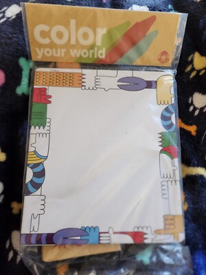 Wendy's Color Your World Art Board With Crayons