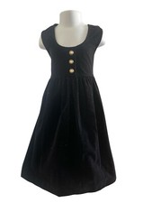 NWT Girls Vintage Bonnie Jeans Dress Size 5 Black Velvet