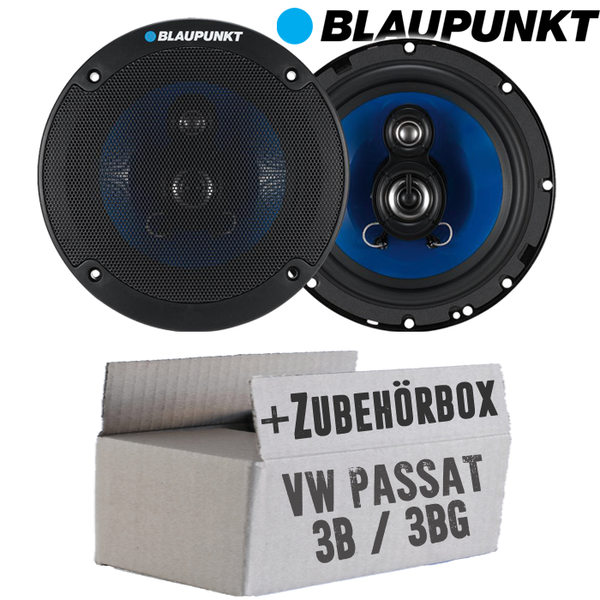Lautsprecher Boxen Blaupunkt 3Wege KFZ Einbauset FüR VW Passat 3B/3BG Front/Heck-image