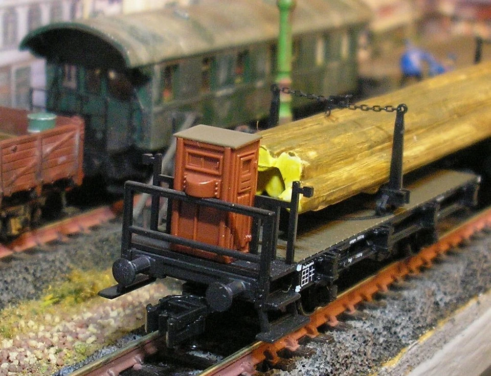 1:160 Fleischmann 8223K Langholzwageneinheit der DRG MIT 9545 Profi Kupplungen