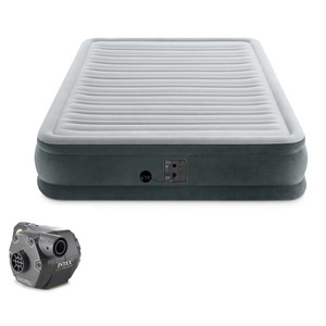 Intex Dura Beam Queen Air Bed Mattress with Built In Pump & 120V Electric Pump - Click1Get2 Half Price