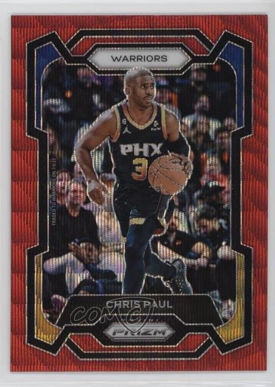 2023-24 Panini Prizm Ruby Wave Prizm Chris Paul #99 7n6