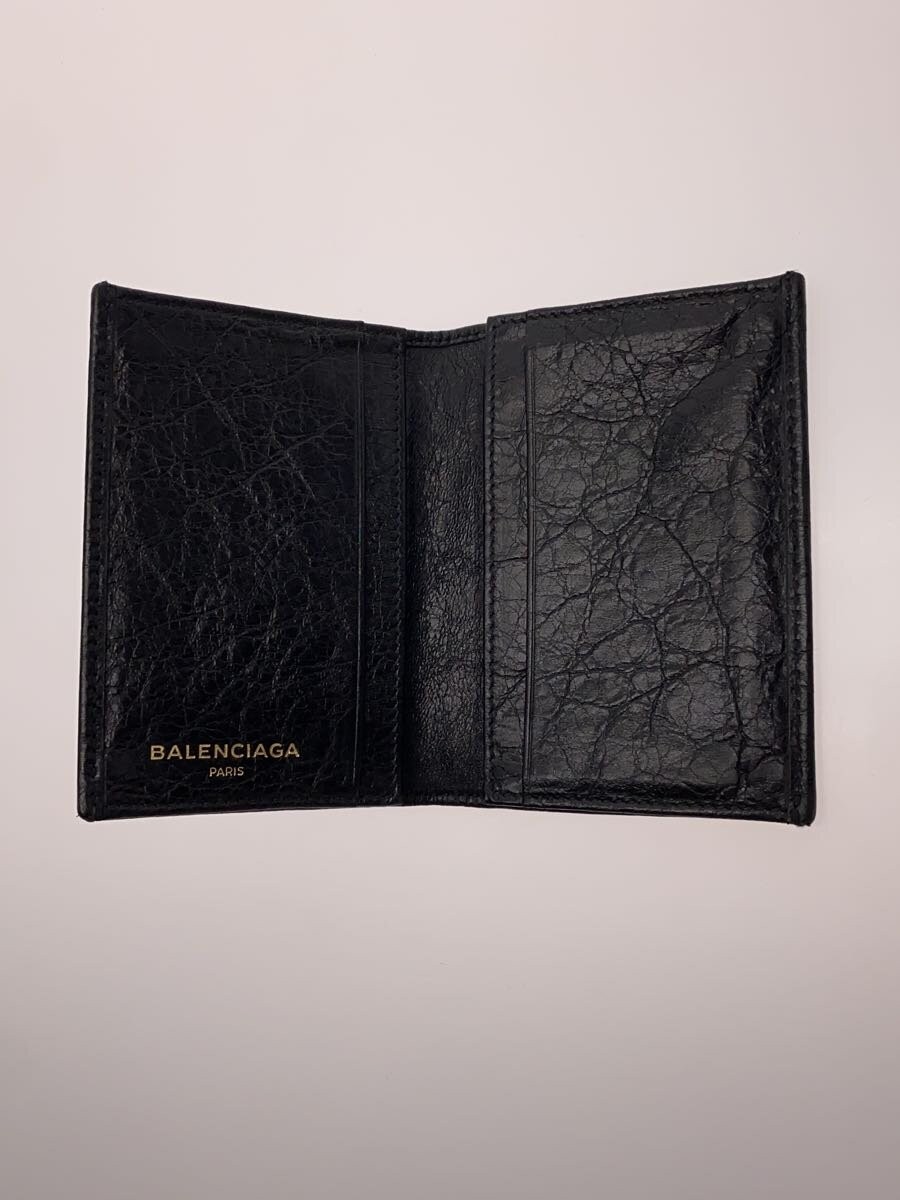 BALENCIAGA Card Case Leather BLK 493874 thumbnail 4
