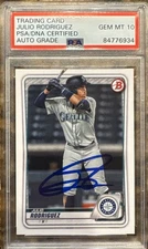 Julio Rodriguez 2020 Bowman #BP-19 Julio Rodriguez Auto PSA 10 GEM MINT