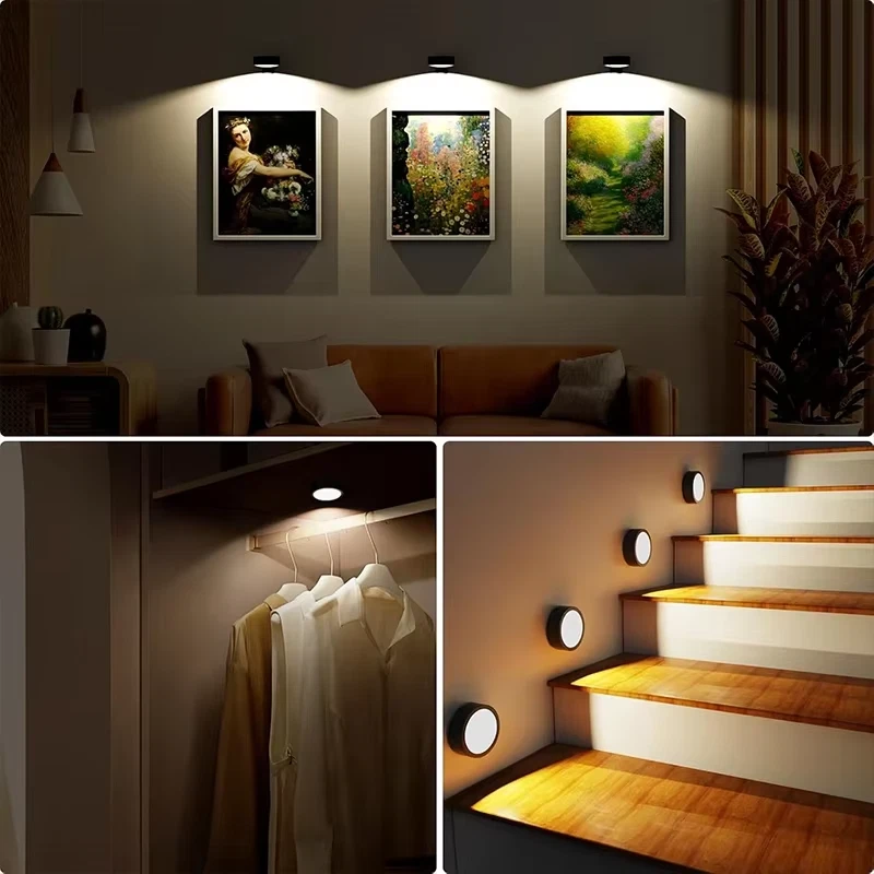 3PACK Wireless Light with Remote Control Battery Led Painting Lights for Wall Ar - Image 4 of 4