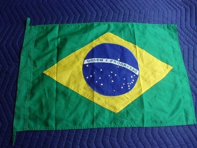 Brazil ''order and progress'' yacht marine  27''x17'' Football Sport, Mitraud