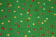 Green Dotted Seersucker Fabric BTY