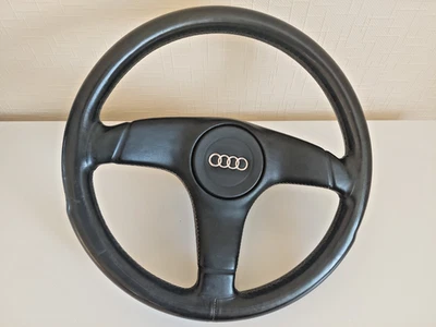 Audi B3 B4 80 90 Cabrio Coupe  100  C4 Nardi Lederlenkrad  Dreispeichenlenkrad - Bild 1 von 4