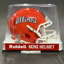 Illinois Illini SCRIPT LOGO Speed Mini Helmet Riddell NCAA Licensed Brand New!