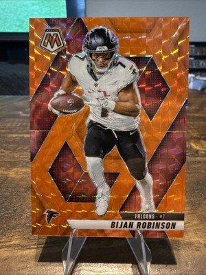 2025 Panini Mosaic Orange Mosaic Prizm Bijan Robinson /199 #166