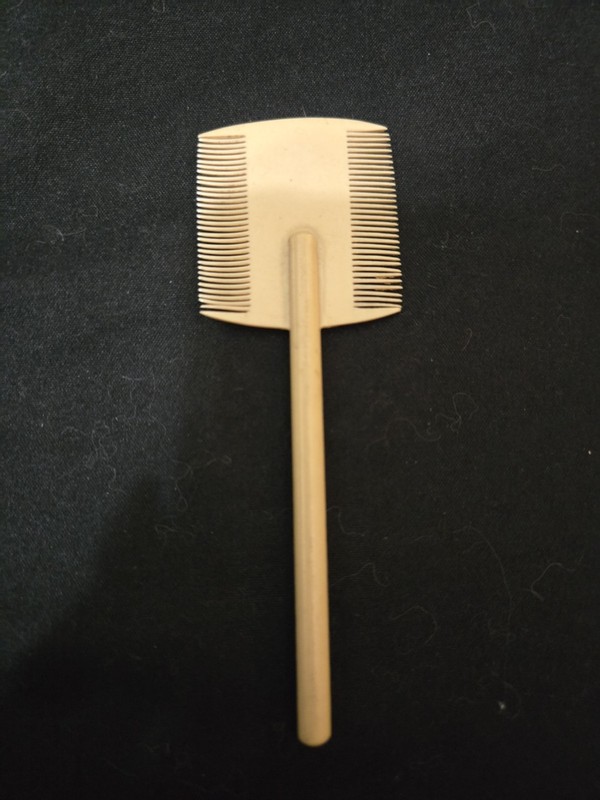 Vintage Celluloid 2-sided Baby Comb