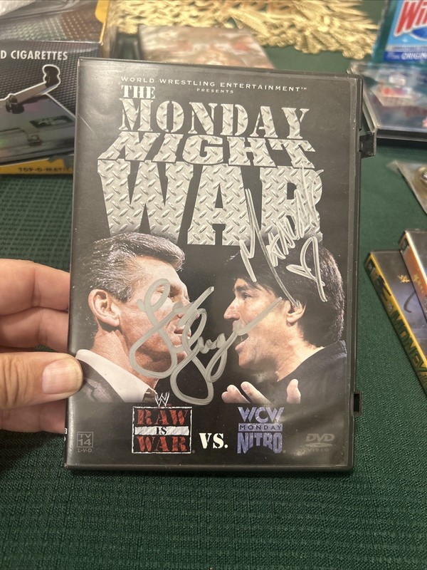 WWE - Monday Night Wars (DVD, 2004). Autographed Lex Luger.