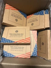 2024 P & D United States Mint Uncirculated Coin Annual Set OGP, 20-Coin Set