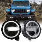 9” INCH FRONT LED HEADLIGHTS FOR JEEP WRANGLER JL/ 2018-2026 JEEP GLADIATOR JT