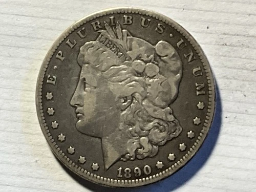 1890 CC Carson City Morgan Silver Dollar $1. VF
