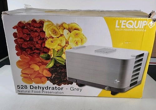 L'EQUIP 528 Dehydrator Grey Natural Food Preservation 500 watts