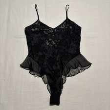 Vintage Victoria  s Secret Gold Label Lingerie Bodysuit Teddy  Size Small