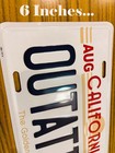 BACK TO THE FUTURE License Plate, Delorean OUTATIME (Embossed) — photo 4