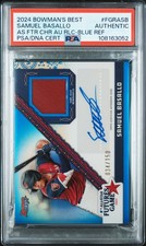 2024 BLUE REFRACTOR #FGRASB SAMUEL BASALLO 34/150 PSA AUTHENTIC AUTO AUTHENTIC