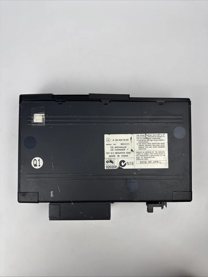 01-05 Mercedes W163 ML500 ML55 cambiador de CD 6 discos reproductor 1638203889 ¡SIN CARGADOR! Foto 2 de 4