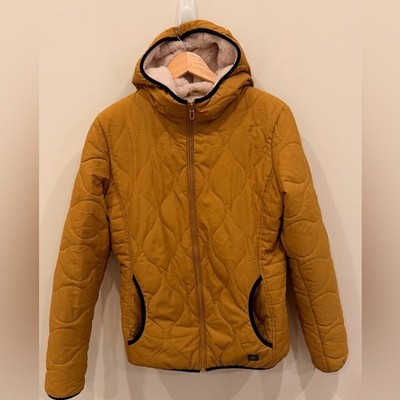Rip Curl Anti Series Quilted Hooded Jacket Sherpa Lined Medium
