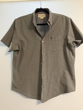 Original Penguin Men s Button Down Short Sleeve Shirt Blue Gray Size Large L