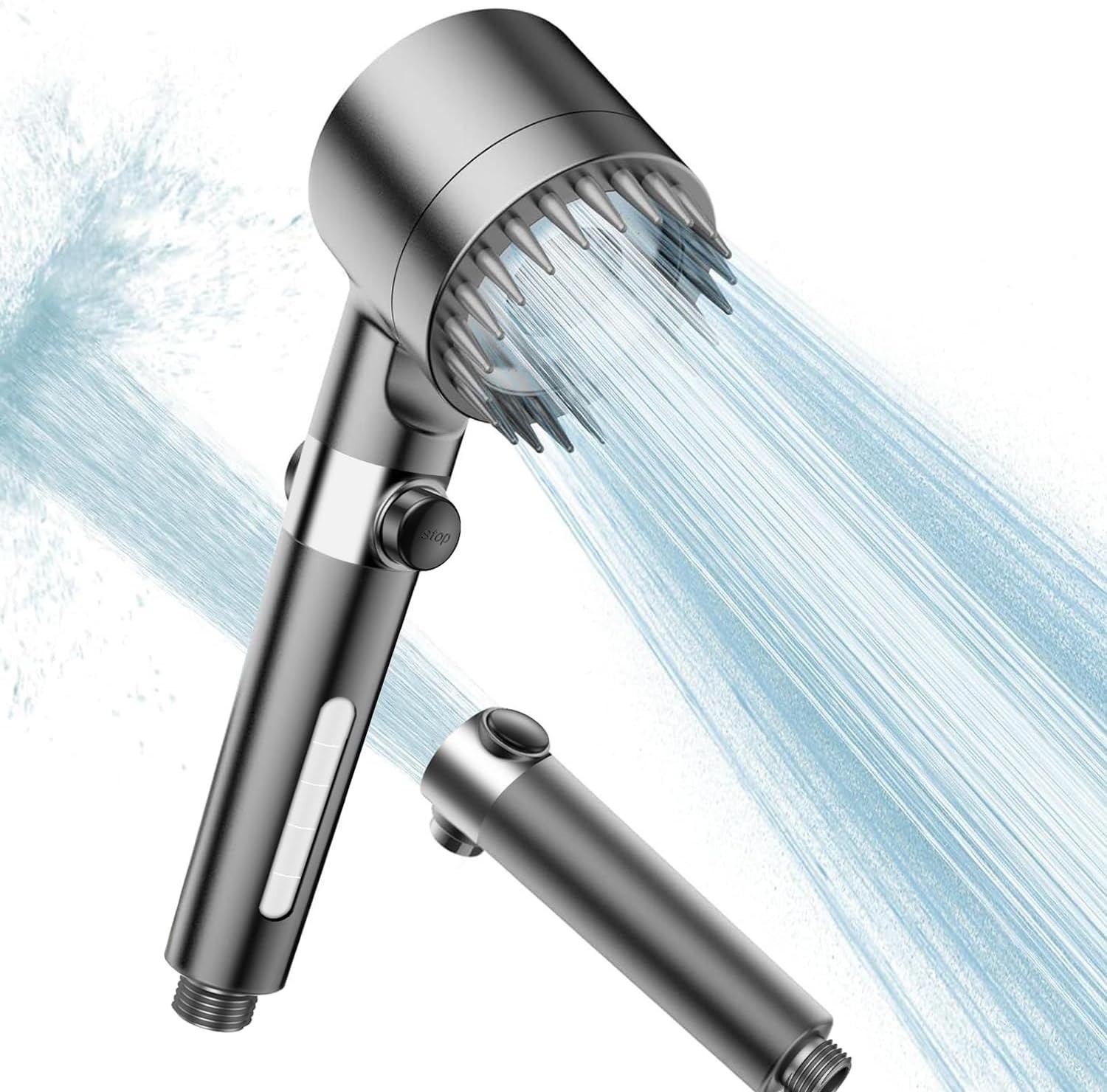 Ion Drops Filtered Showerhead with Hose - Handheld Shower Head for Enhanced W...