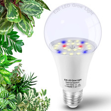 Grow Light Bulbs for Indoor Plants Full Spectrum E26 A19 10W,Grow LED Light B...