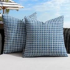 MIULEE Pack of 2 Decorative Outdoor Waterproof Square Pillow Covers 18 X 18