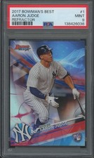 2017 Bowman's Best Refractor #1 Aaron Judge RC Rookie Mint PSA 9