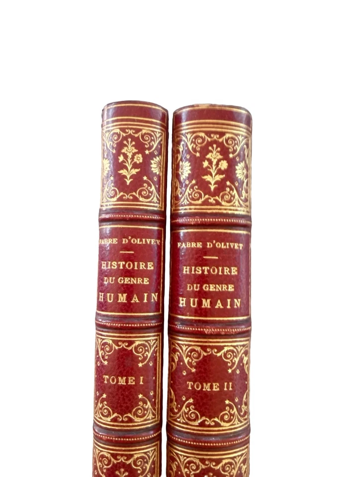 [ SUPERBE RELIURE SIGNÉE - FABRE D'OLIVET  1824 ] HISTOIRE DU GENRE HUMAIN - TBE - Photo 4/4