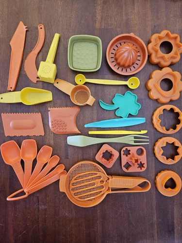 23 Vintage Tupperware Hostess Gift / Kitchen Gadget Tools Orange, Avocado Green