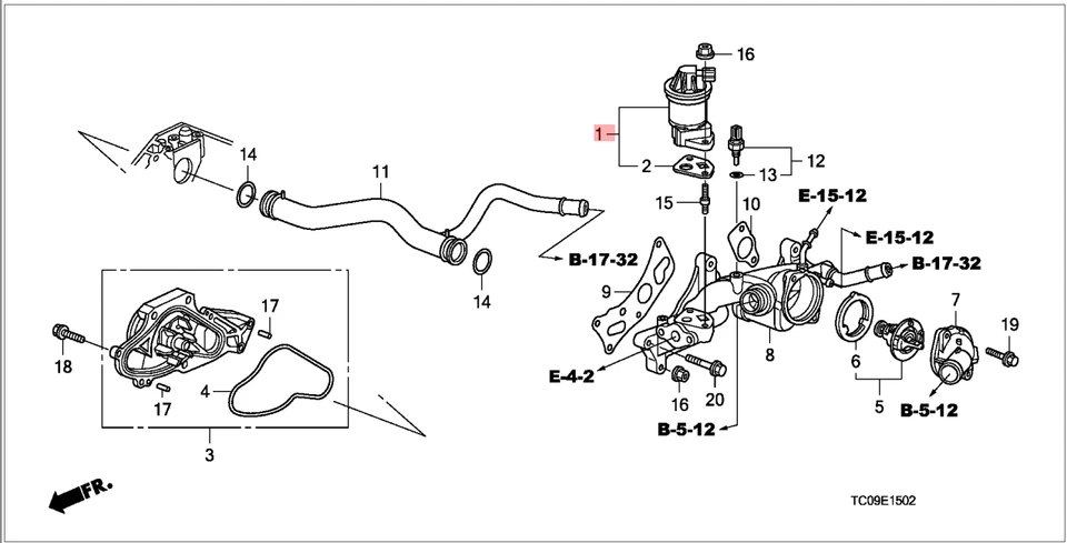 OEM EGR Valve W/ Gasket For Accord Odyssey Pilot Ridgeline 3.5L V6 18011R70A00 - Image 2 of 4
