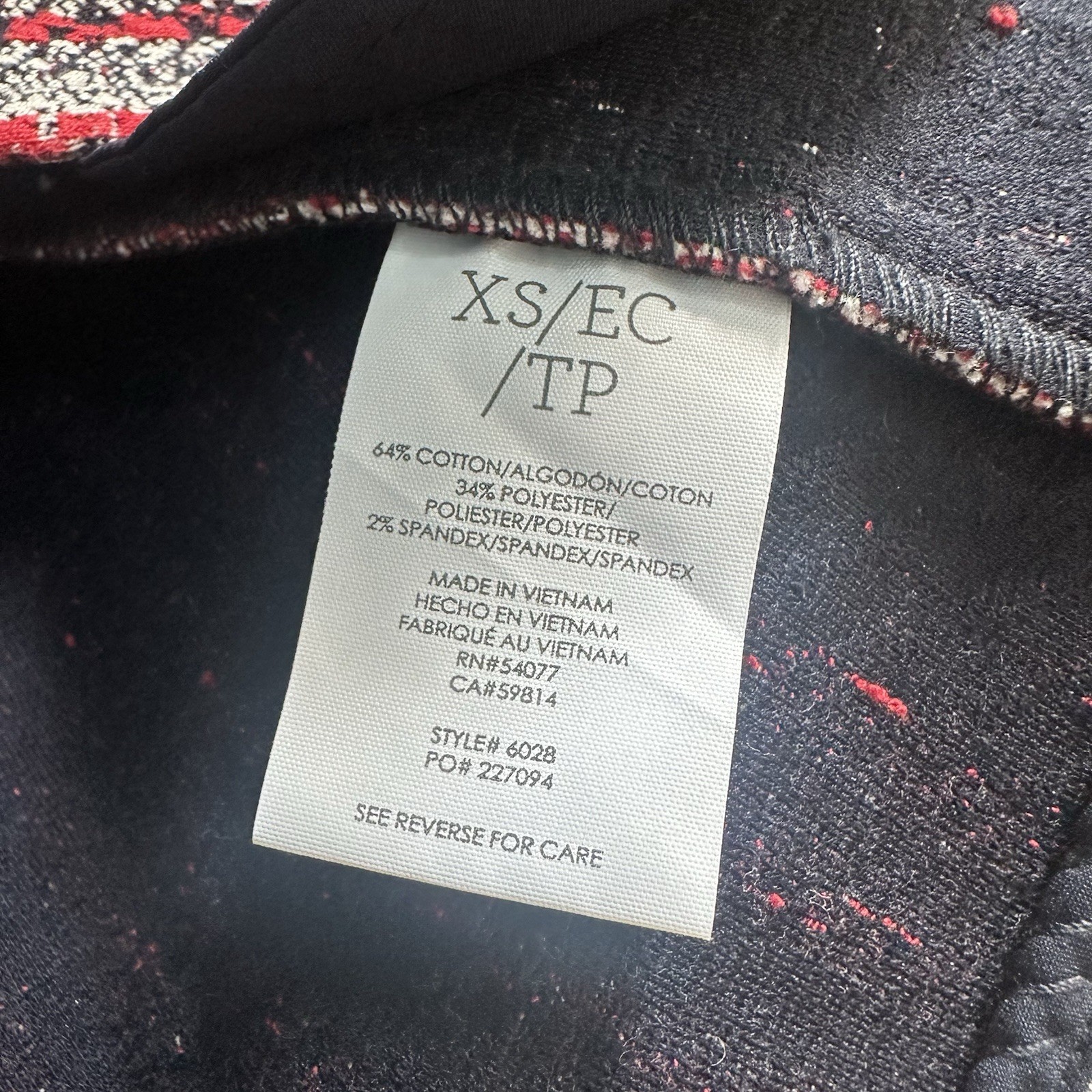 Cabi Patchwork Blazer Red White Nautical Buttons … - image 5