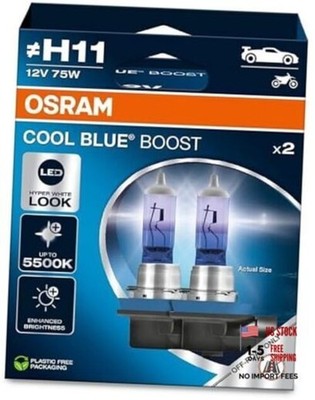  COOL BLUE BOOST, halogen headlight lamps, up to 5500K, Hanging folding box H11
