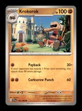 Krokorok 116/198 Common Scarlet & Violet Pokemon Near Mint
