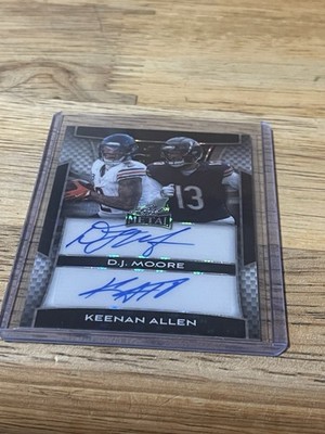 2025 Leaf Metal Football D.J. Moore Keenan Allen Dual Auto DA-6 1/5