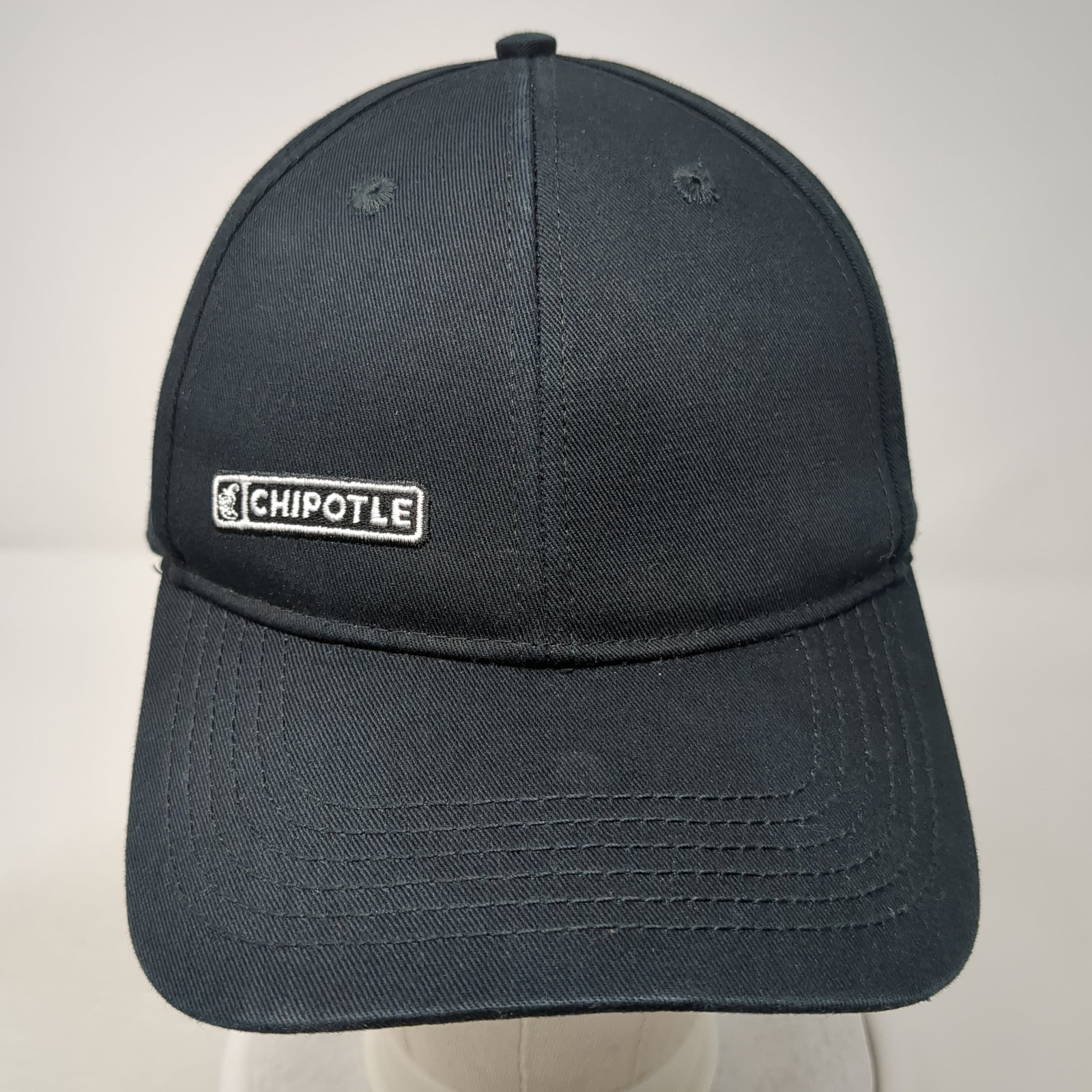 Chipotle Strapback Baseball Cap Black One Size Ad… - image 2